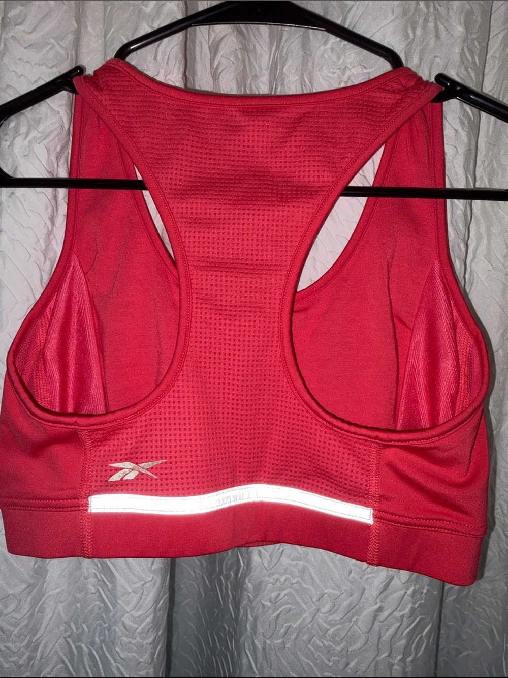 Retro Reebok Red-Pink Racerback Sports Bra - Picture 3 of 4